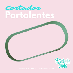 Cortador rectangular semicircular portalentes | Kactucito Studio