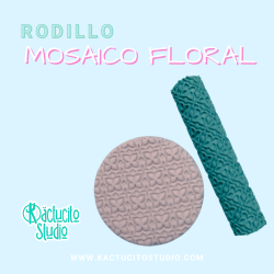 Rodillo mosaico floral | Kactucito Studio