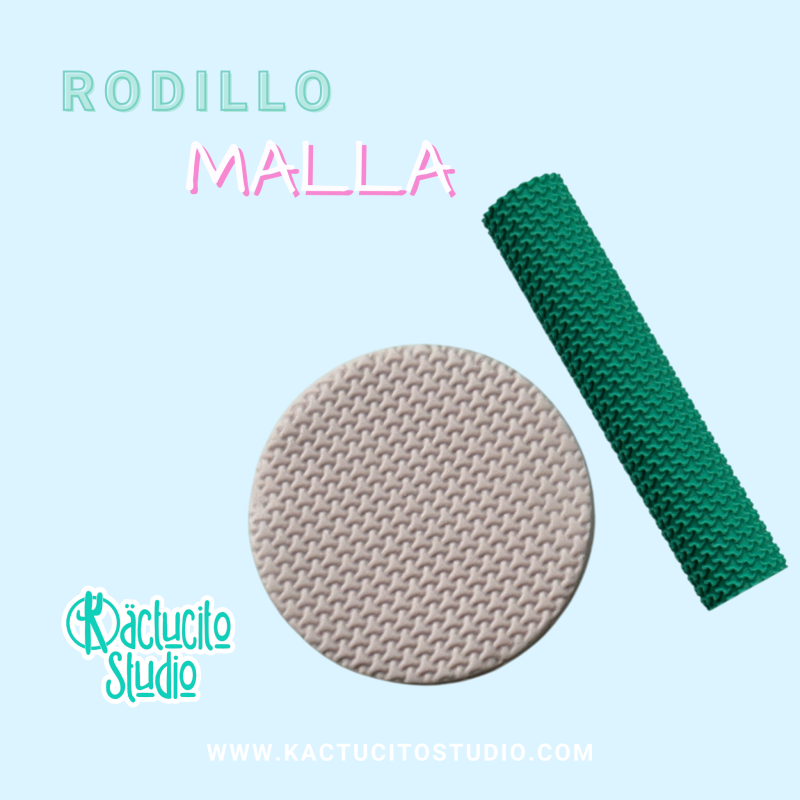 Rodillo textura malla | Kactucito Studio