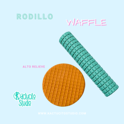 Rodillo textura de waffle | Kactucito Studio