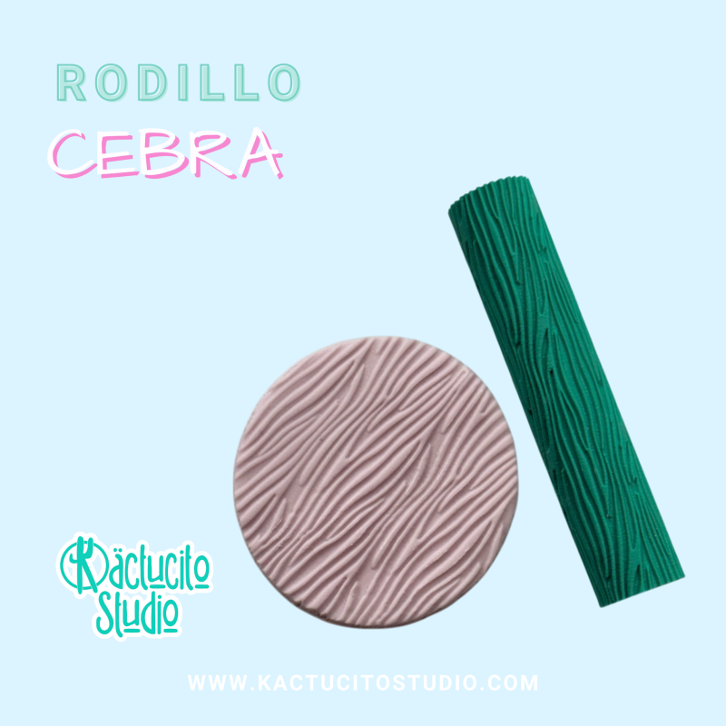 Rodillo textura cebra | Kactucito Studio