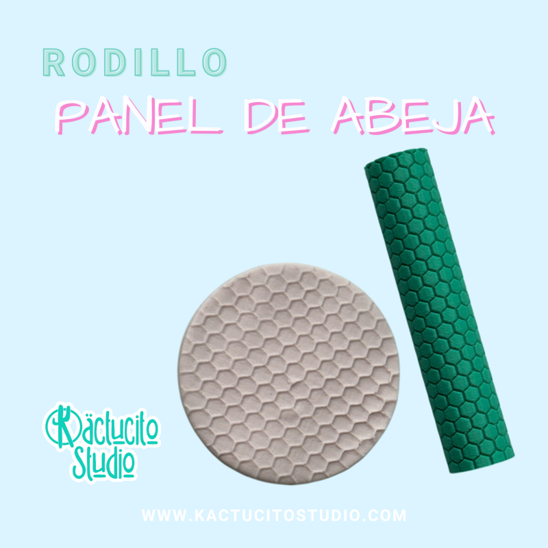 Rodillo panel de abeja | Kactucito Studio