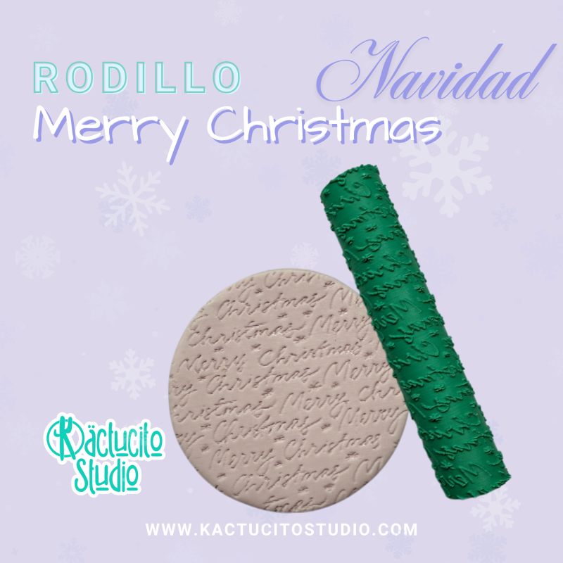 Rodillo Merry Christmas | Kactucito Studio