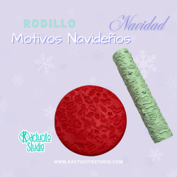 Rodillo motivos navideños | Kactucito Studio