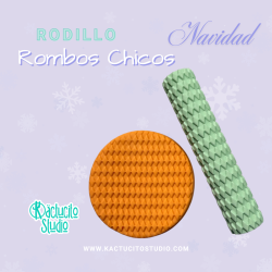 Rodillo Rombos Chicos Navideños | Kactucito Studio