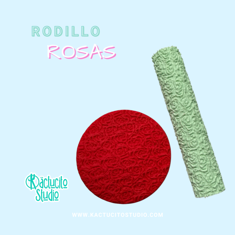 Rodillo Rosas | Kactucito Studio