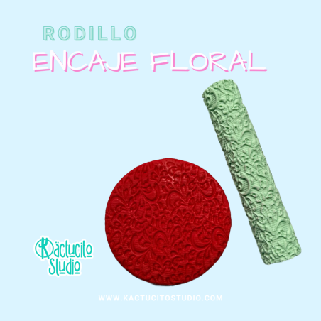 Rodillo Encaje Floral | Kactucito Studio