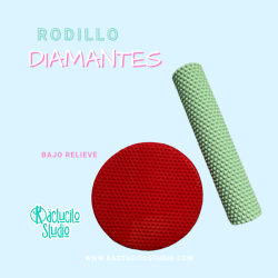 Rodillo Diamantes Bajo Relieve | Kactucito Studio