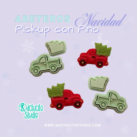Cortadores para aretes Pickup con pino | Kactucito Studio