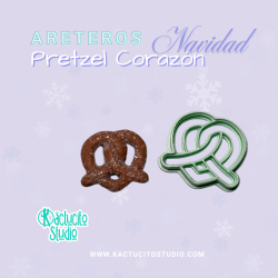 Cortadores para aretes de Pretzel | Kactucito Studio