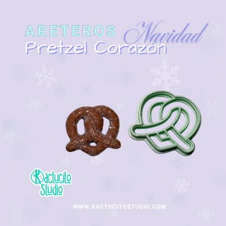 Cortadores para aretes de Pretzel | Kactucito Studio