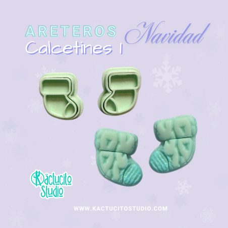 Cortadores para aretes de calcetines | Kactucito Studio