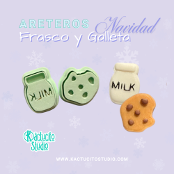 Cortadores para aretes de Frasco y Galletas | Kactucito Studio